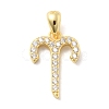 925 Sterling Silver Micro Pave Clear Cubic Zirconia Pendants STER-Z012-06G-07-1
