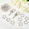 30Pcs Zinc Alloy Split Rings FIND-SP0004-17-3