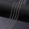Tarnish Resistant 304 Stainless Steel Curb Chains CHS-L001-56-0.3mm-3