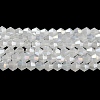 Imitation Jade Electroplate Glass Beads Strands GLAA-F029-J4mm-A06-1