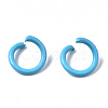 Spray Painted Iron Open Jump Rings IFIN-T017-04B-3