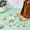 Alloy Rhinestone Keychain KEYC-FH00055-5