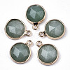 Natural Green Aventurine Charms G-N326-49E-1