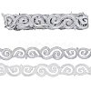 Iron on/Sew on Polyester Embroidery Auspicious Clouds Lace Ribbon OCOR-WH20020-06C-2