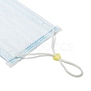 Heart Transparent PVC Plastic Cord Lock for Mouth Cover KY-D013-03E-3