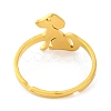 201 Stainless Steel Adjustable Ring for Women RJEW-D082-04F-3