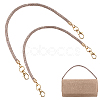 2Pcs Alloy Rhinestone Round Cord Bag Handles AJEW-PH0007-73C-1