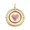 Brass Enamel Pendants KK-H527-01B-G01-1