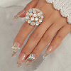Transparent Resin with Alloy Finger Rings CX4663-1-1