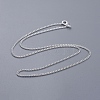 Brass Twisted Curb Chain Necklaces NJEW-BB10884-18-1
