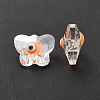 Evil Eye Glass Butterfly Beads G-P485-01B-1