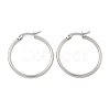Tarnish Resistant 304 Stainless Steel Hoop Earrings EJEW-F105-09P-4