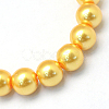 Baking Paint Pearlized Glass Pearl Round Bead Strands X-HY-Q330-8mm-56-2