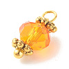Electroplate Glass Beads Pendant PALLOY-JF01344-5