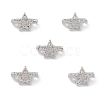 Rack Plating Brass Pave Cubic Zirconia Slide Charms KK-G464-02P-4
