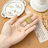 8Pcs 4 Styles Brass Micro Pave Cubic Zirconia Pendants KK-CJ0004-23-4
