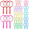 48Pcs 8 Colors Plastic Handheld Magnifier for Children DIY-WA0001-02-1