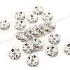 Brass Rhinestone Spacer Beads RB-A014-L8mm-01S-NF-1