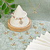 40Pcs UV Plating Alloy Rhinestone Pendants ALRI-DC0001-09-5