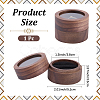 2-Slot Wood Couple Ring Storage Boxes with Velvet Inside and Window CON-CL0001-28A-2