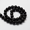 Natural Obsidian Round Beads Strands G-G735-19-6mm-2