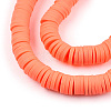 Handmade Polymer Clay Beads Strands CLAY-R089-6mm-064-3