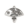 Tibetan Style Alloy Connector Charms PALLOY-M198-29AS-1