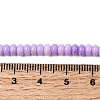 Cracked Opaque Glass Beads Strand GLAA-D306-A08-4