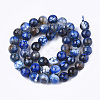 Natural Crackle Agate Beads Strands G-T119-01B-01-2