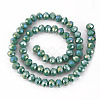 Electroplate Glass Beads Strands EGLA-A034-P8mm-B20-2