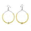 Resin Evil Eye & Acrylic Beaded Big Ring Dangle Earrings EJEW-JE04999-03-2