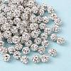 Polymer Clay Rhinestone Beads RB-A053-4mm-01-2
