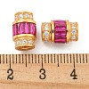 925 Sterling Silver Micro Pave Cubic Zirconia Screw Clasps STER-U001-03A-G-3