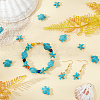 4 Strands 2 Style Synthetic Turquoise Beads Strands G-AR0004-28-2