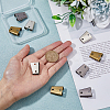 9Pcs 3 Colors Iron Bolo Tie Slide Clasps IFIN-FH0001-78-3
