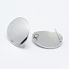 Brass Stud Earring Findings LS-KK-F728-14P-NF-2