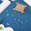 120Pcs 4 Styles Brass Snap on Bails KK-TA0009-24S-5