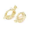 Brass Stud Earring Findings KK-Z106-03G-02-2