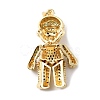 Brass Micro Pave Cubic Zirconia Pendants KK-P233-01G-3