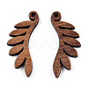 Natural Walnut Wood Pendants WOOD-T023-20-1