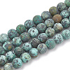 Natural African Turquoise(Jasper) Beads Strands X-G-T106-204-1
