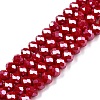 Electroplate Glass Beads Strands EGLA-A044-P6mm-A15-1