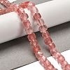 Cherry Quartz Glass Beads Strands G-H078-C23-01-2