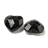 Natural Obsidian Faceted Heart Charms G-G123-01F-2