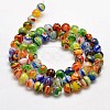 Round Millefiori Glass Beads Strands LK-P001-05-3