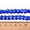 Opaque Glass Beads Strands GLAA-N073-01G-4