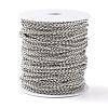 Tarnish Resistant 304 Stainless Steel Wheat Chains STAS-O076-07-5