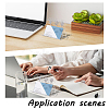 4Pcs Flower Stainless Steel Desktop Business Card Holder AJEW-GO0004-80-5