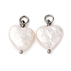 Natural Keshi Pearl Pendants PALLOY-JF04207-02-1