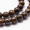 Natural Bronzite Bead Strands G-G735-26-4mm-3